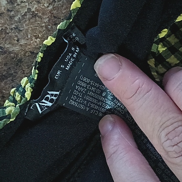 Zara yellow and black gingham bathing suit size small - Picture 10 of 12